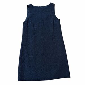 RED Valentino Black Textured Sleeveless Dress